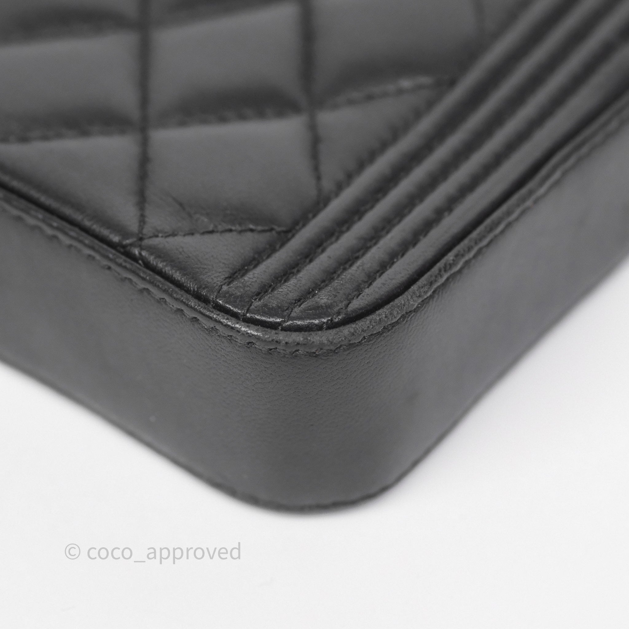Chanel Boy Double Zip Clutch On Chain So Black Lambskin Leather Crossbody Bag - Perfect for Evening Parties, Date Nights & Luxury Fashion Accessories