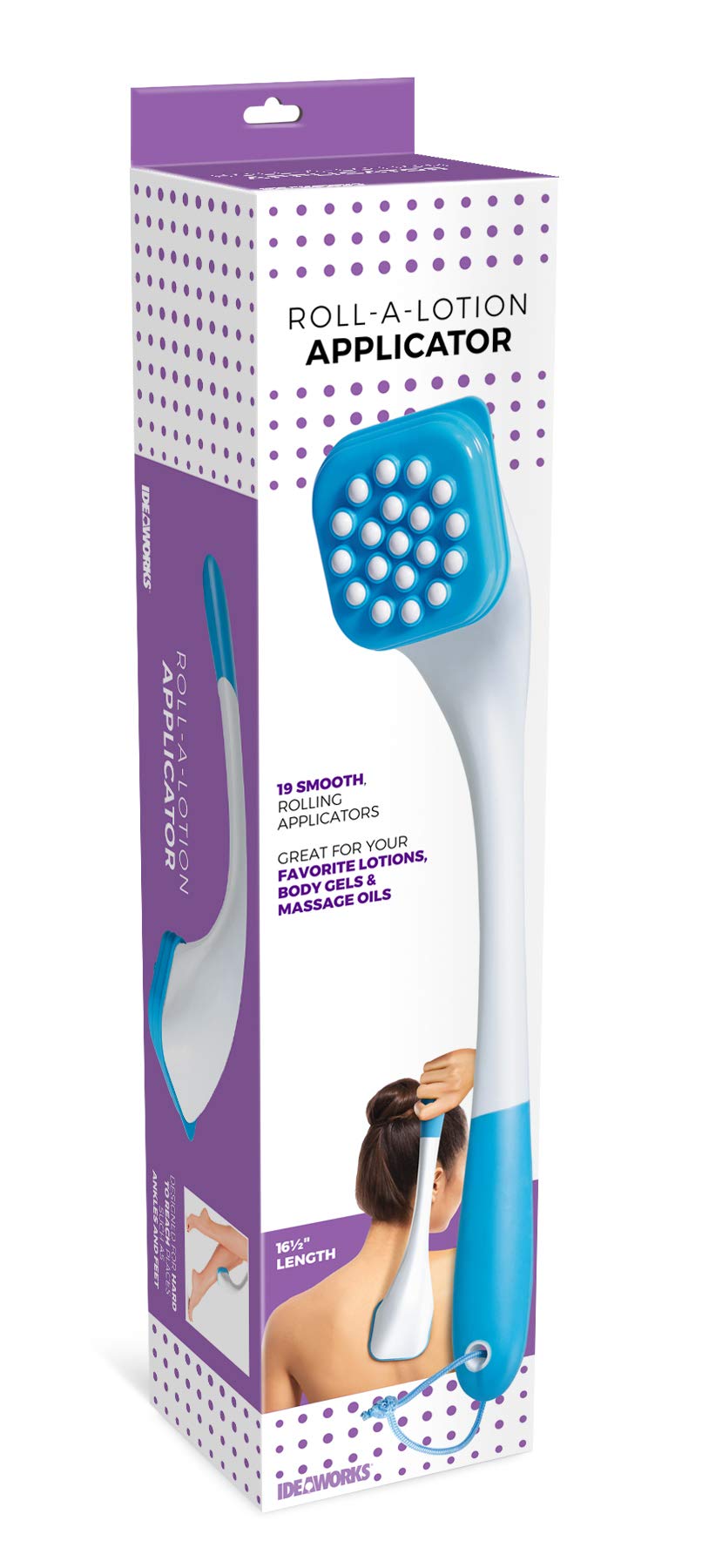 Easy Reach Back Lotion Applicator - Self Massage Tool for Shoulders, Legs & Feet | Pain Relief & Moisturizing Solution | Perfect for Seniors, Athletes & Post-Workout Recovery | Home Spa & Self Care Essential