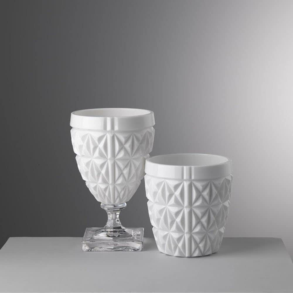 Premium Mario Luca Giusti Set of 6 Stella White Wine Glasses - Elegant Crystal Stemware for Fine Dining, Parties & Wine Tasting
