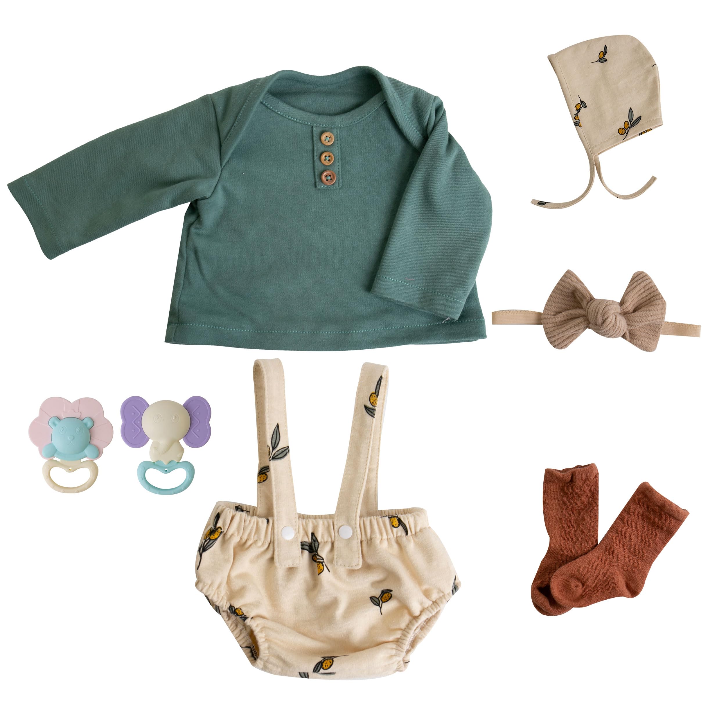 Reborn Baby Doll Clothes for Girls - Fashionable Outfits & Accessories for 17-22 Inch Baby Alive & Realistic Dolls | Perfect for Playtime, Collecting & Gift Giving