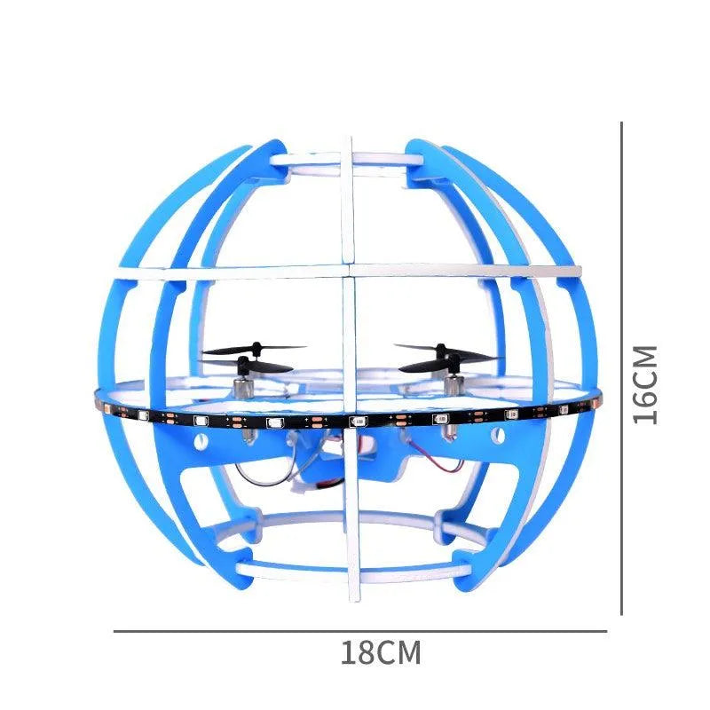 F180 CDA 02 Competition Soccer Drone - Professional DIY Flyball Racing Drone for Soccer Training, Aerial Photography & FPV Racing | Perfect for Outdoor Sports, Drone Competitions & STEM Education