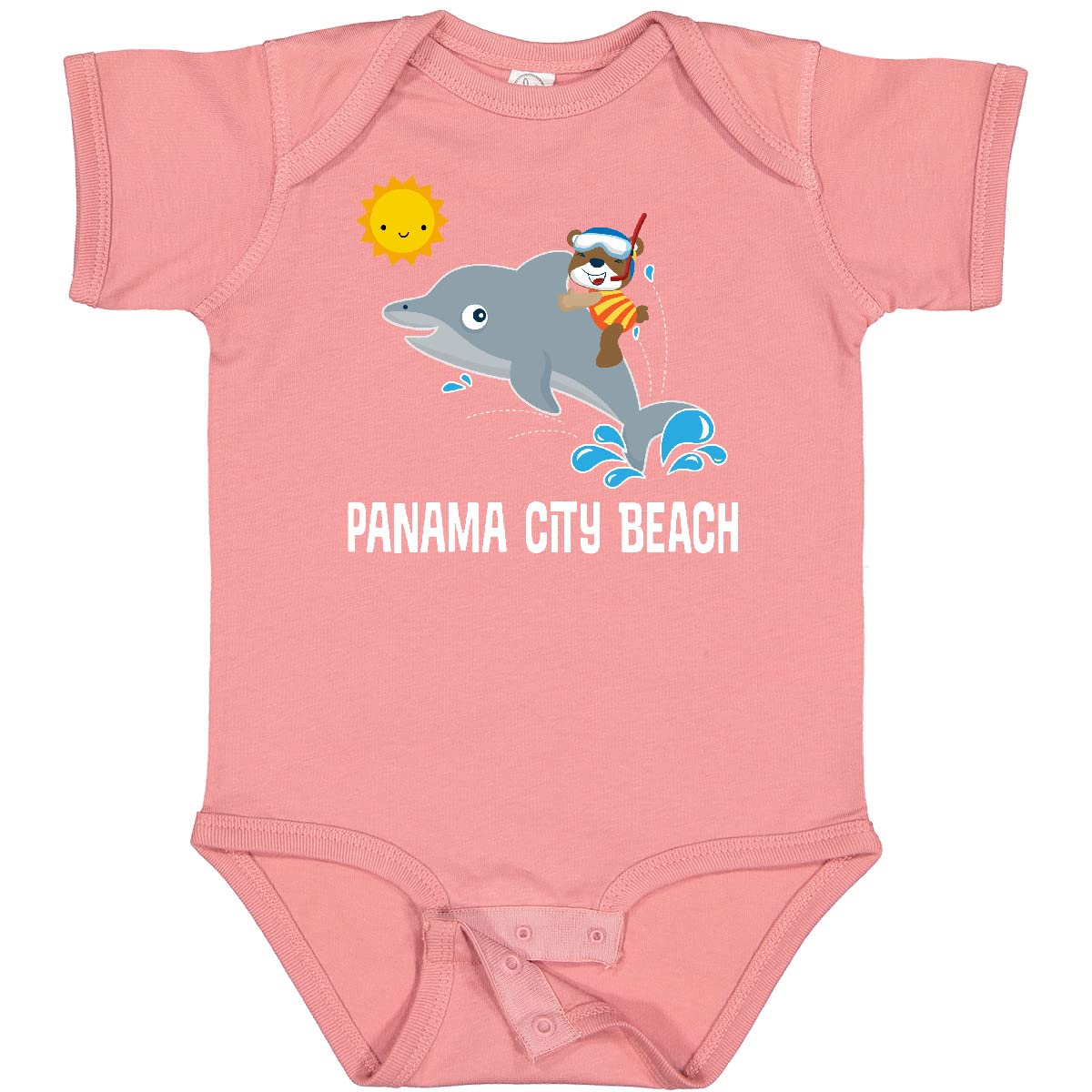 Inktastic Panama City Beach Florida Vacation Baby Bodysuit - Cute 100% Cotton Infant Onesie for Beach Trips & Family Vacations
