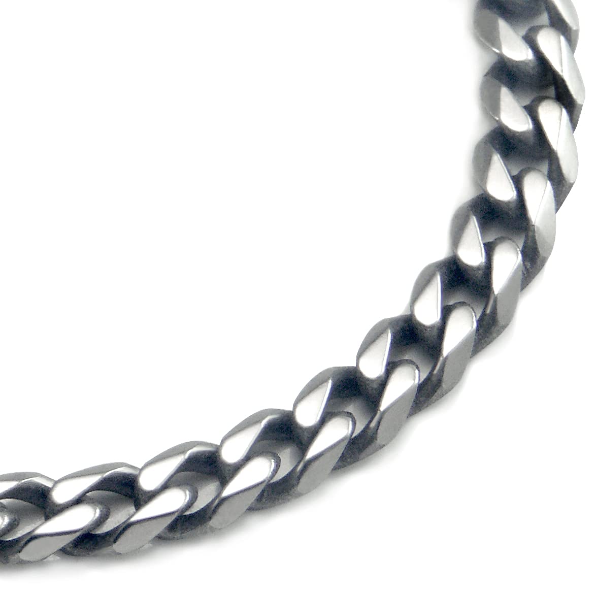 True Titanium 4MM Curb Chain Link Necklace for Men - Durable & Hypoallergenic Titanium Jewelry - Perfect for Everyday Wear, Gifts & Special Occasions