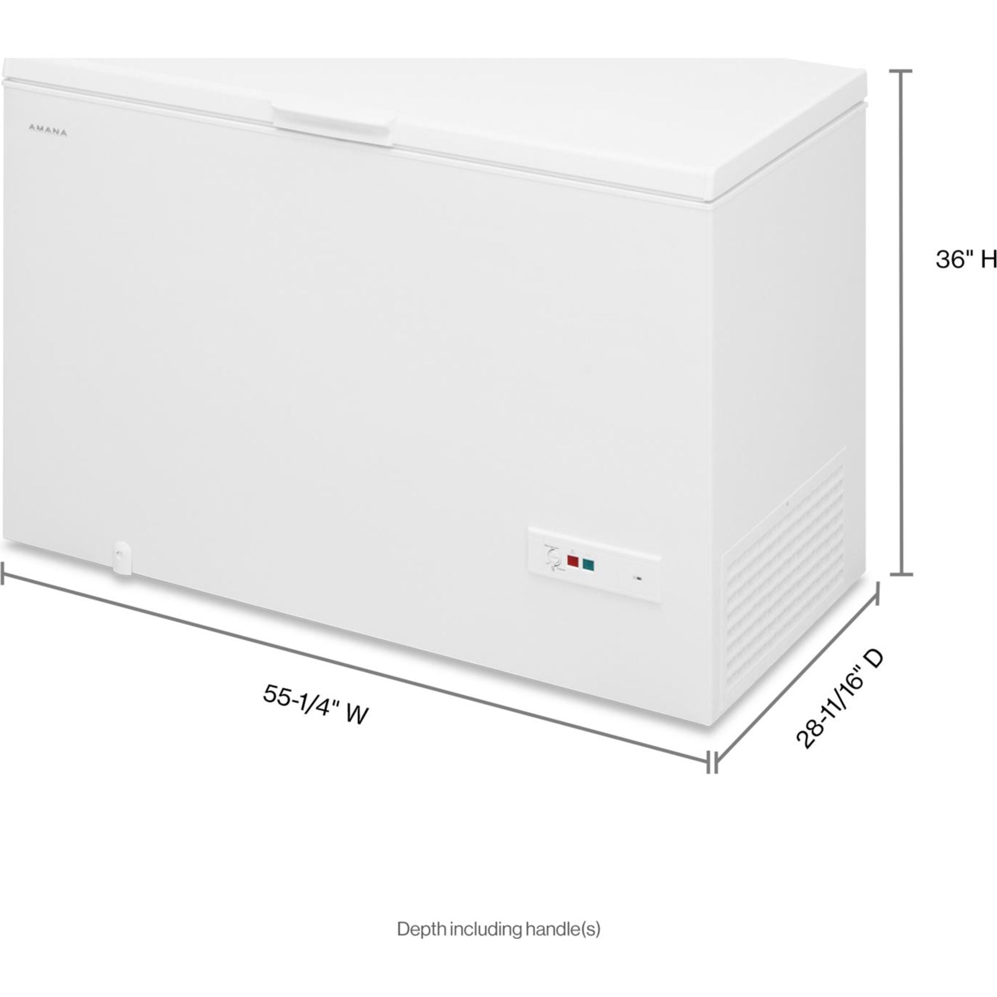 Amana AZC5216LW 7.0 Cu. Ft. Chest Freezer in White - Energy Efficient, Deep Freeze Storage for Home, Garage, or Basement - Perfect for Bulk Food, Meat, and Frozen Goods