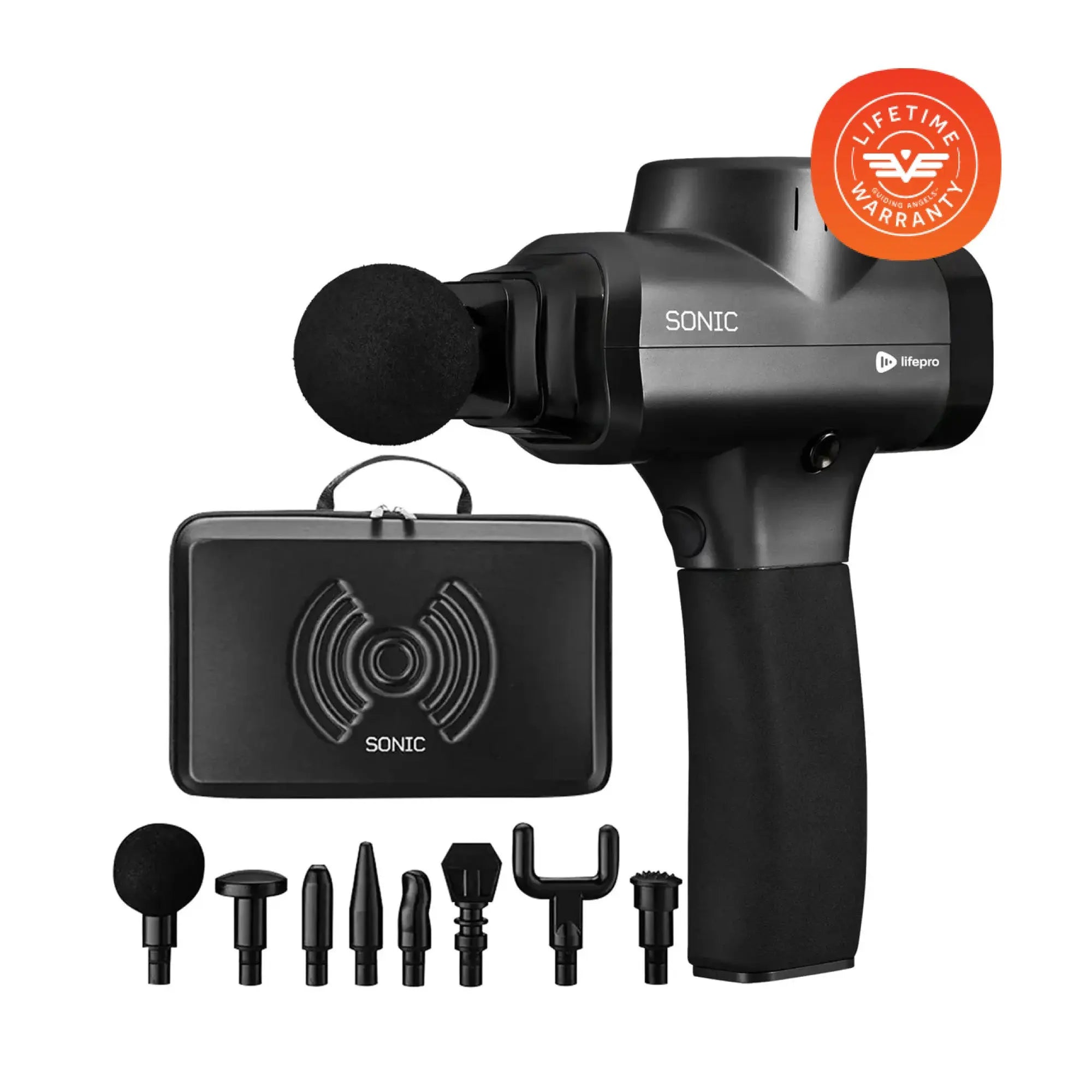 Professional Sonic Handheld Percussion Massage Gun for Muscle Recovery & Pain Relief - Portable Deep Tissue Massager for Athletes, Gym Workouts, and Home Use