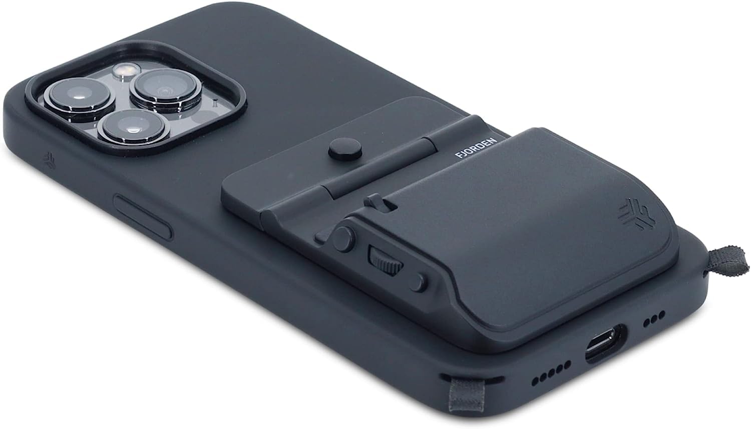 FJORDEN Plus Bundle for iPhone 15 Pro Max - Ergonomic Camera Grip Handle with Protective Case (MagSafe Compatible) - Professional Mobile Photography Accessory - Perfect for Vlogging, Travel & Content Creation