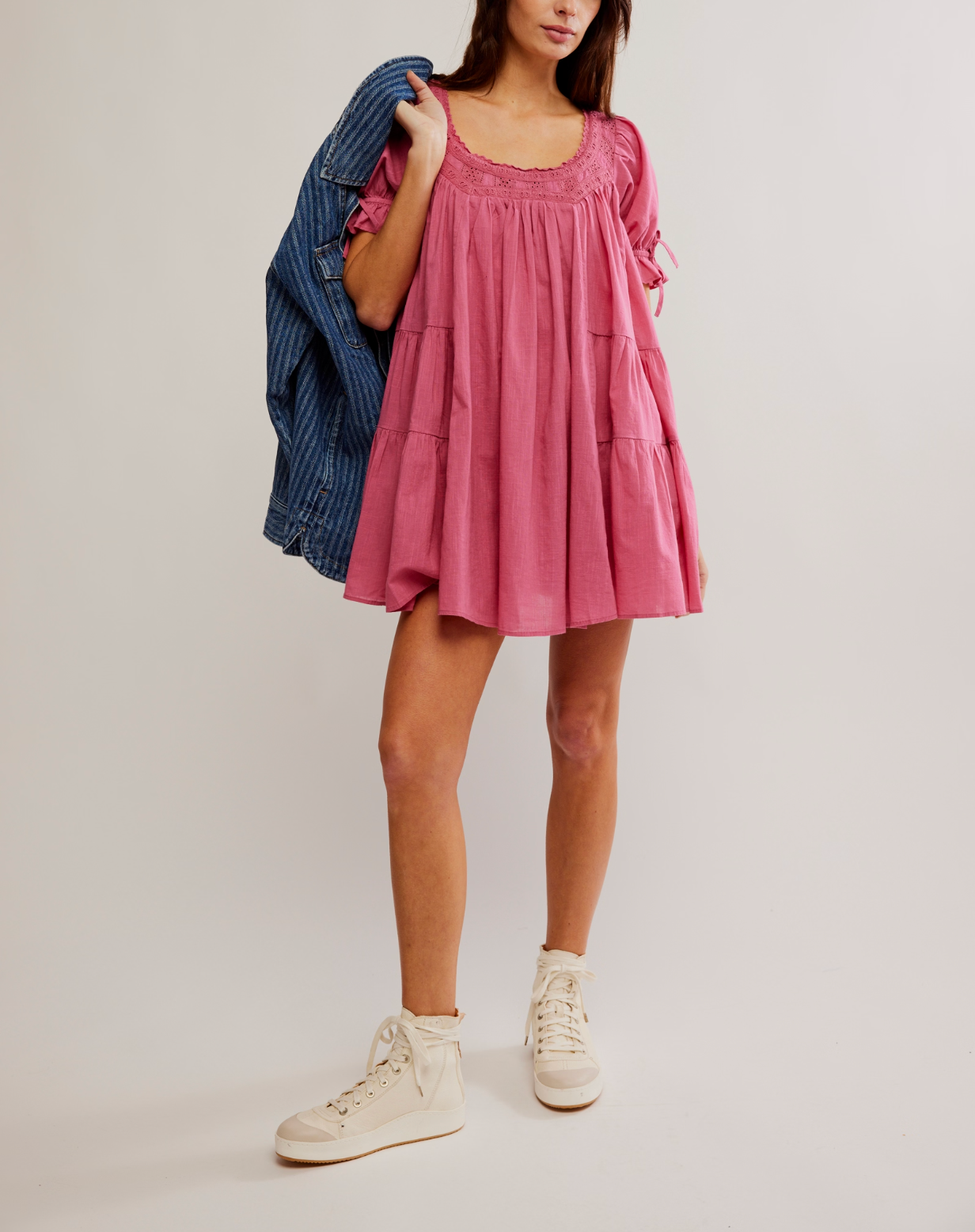 Sandy Shores Babydoll Dress - Flowy Summer Mini Dress for Women | Beach Cover Up, Date Night Outfit, Casual Daywear