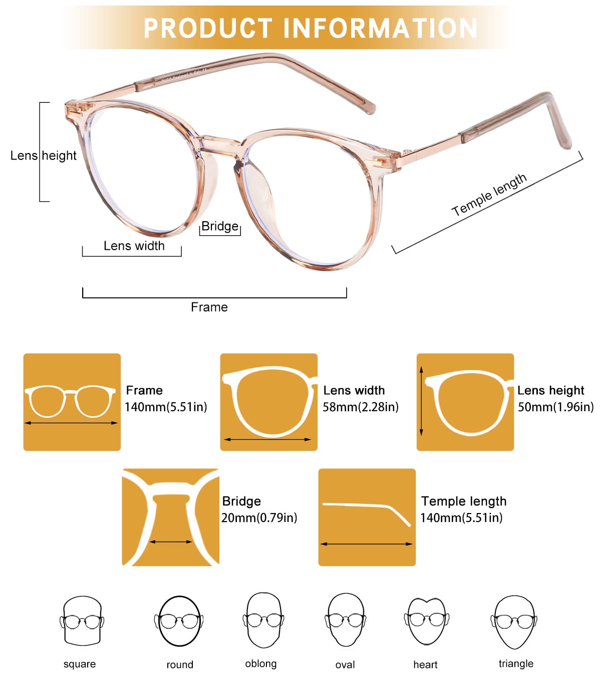 Retro Blue Light Blocking Glasses for Women & Men - Computer & Gaming Use