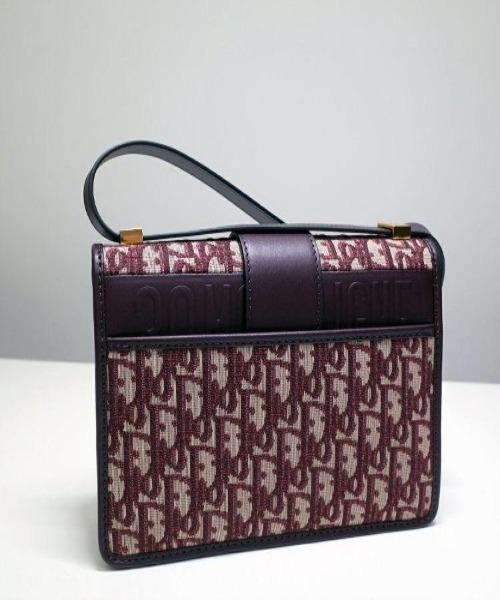Dior 30 Montaigne Oblique Flap Bag in Burgundy - Luxury Designer Handbag for Women, Perfect for Parties, Work & Everyday Use