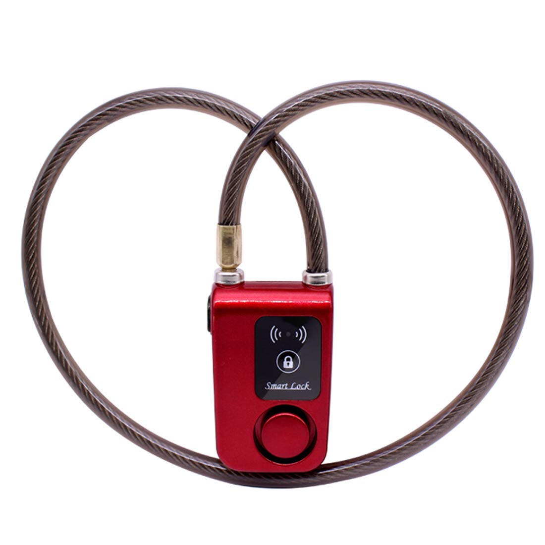 Smart Bluetooth Bike Lock - Keyless Motorcycle & Gate Door Lock with 110dB Anti-Theft Alarm, Phone APP Control (31.5 Inch, Red) - Perfect for Outdoor Cycling, Scooter Security & Home Gate Protection