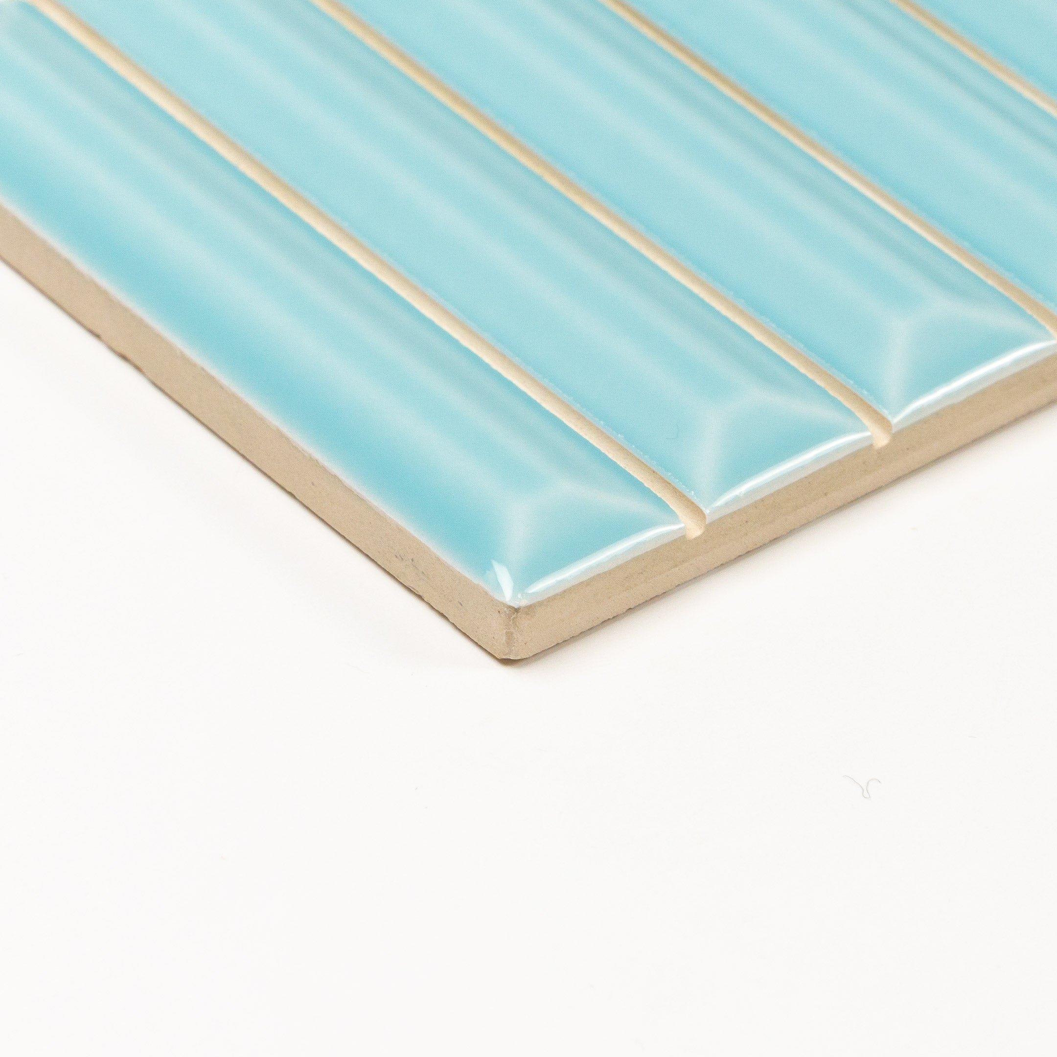 Hashira Curve Kit Kat Fluted Wall Tile - Decorative Ceramic Tiles for Kitchen Backsplash & Bathroom Accent Wall