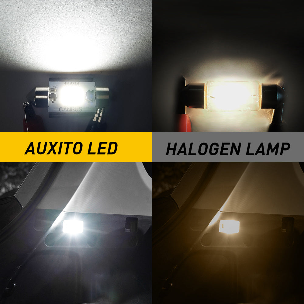 AUXITO 578 LED Bulb 211-2 Error Free 212-2 41mm 42mm Festoon LED Bulbs - Super Bright Interior Car Dome Light, License Plate, Map & Door Courtesy Lights for Enhanced Visibility & Style