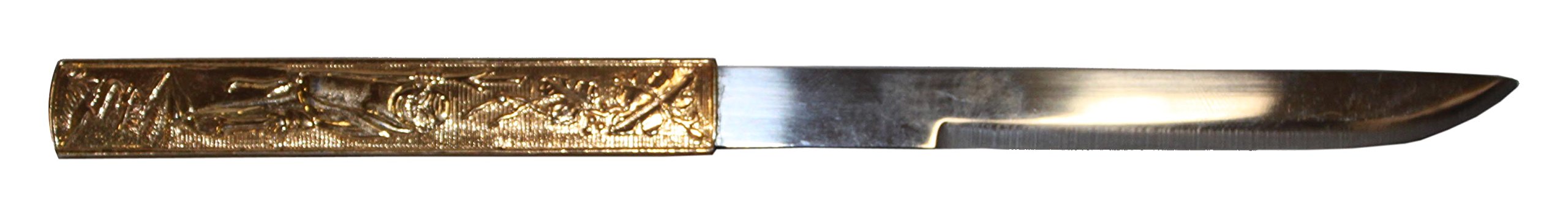 Elegant Gold Letter Opener Knife - Premium Stainless Steel Envelope Opener for Office, Home & Gifts (Perfect for Mail, Packages & Document Opening)