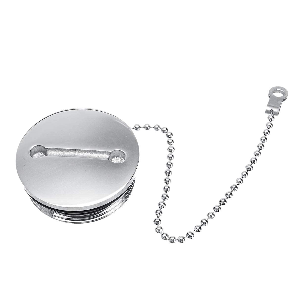 Auntoo Boat Deck Fill Filler Replacement Cap with Chain - Stainless Steel Fuel Water Gas Cap for Marine Boats, Yachts & Watercraft - Durable & Corrosion-Resistant