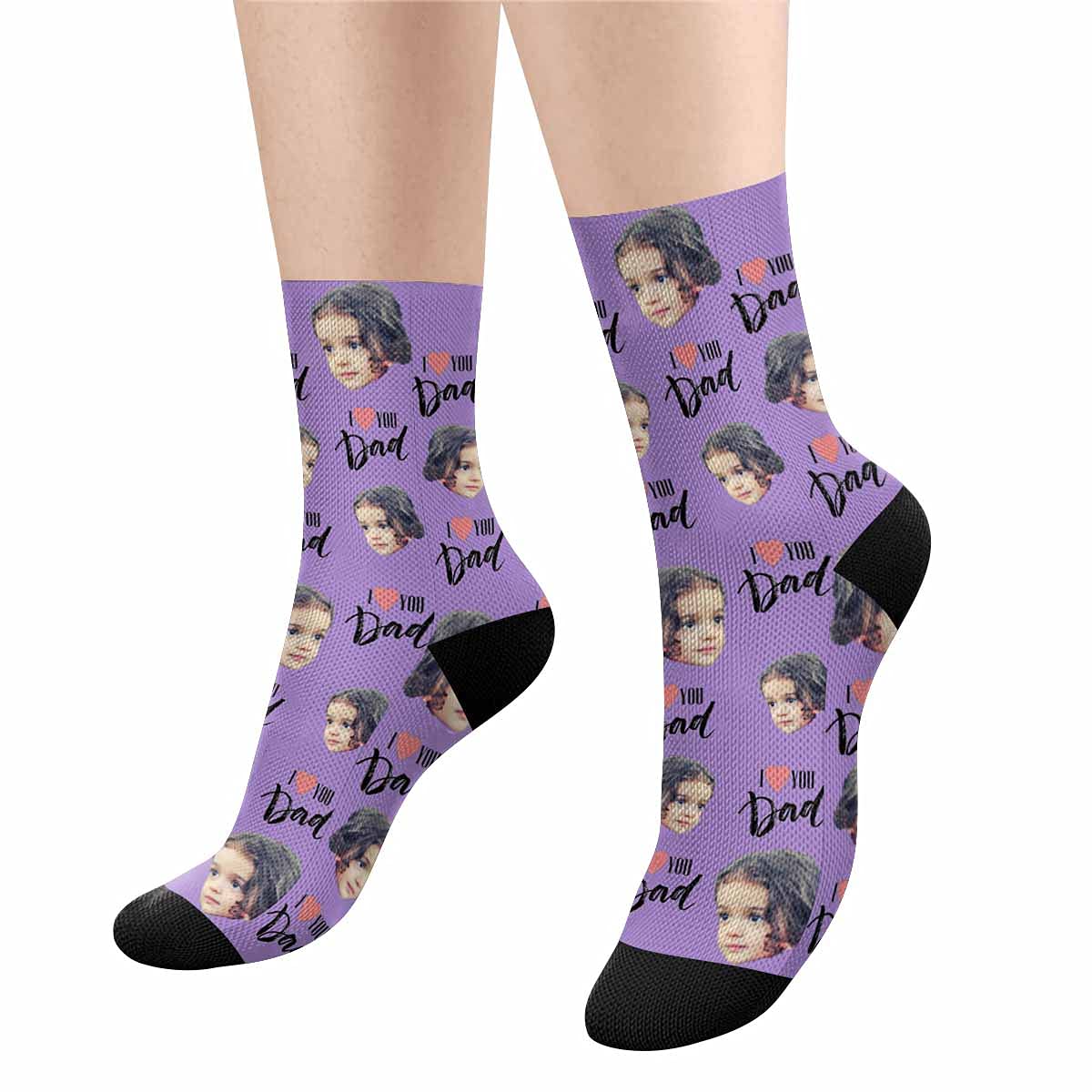 Custom Printed High Crew Socks - Personalized 