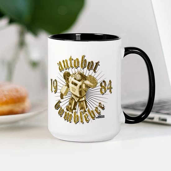 Bumblebee Autobot 15 oz Ceramic Coffee Mug (444 ml) - Transformers Themed Gift for Fans, Office & Home Use - Perfect for Coffee, Tea & Hot Beverages