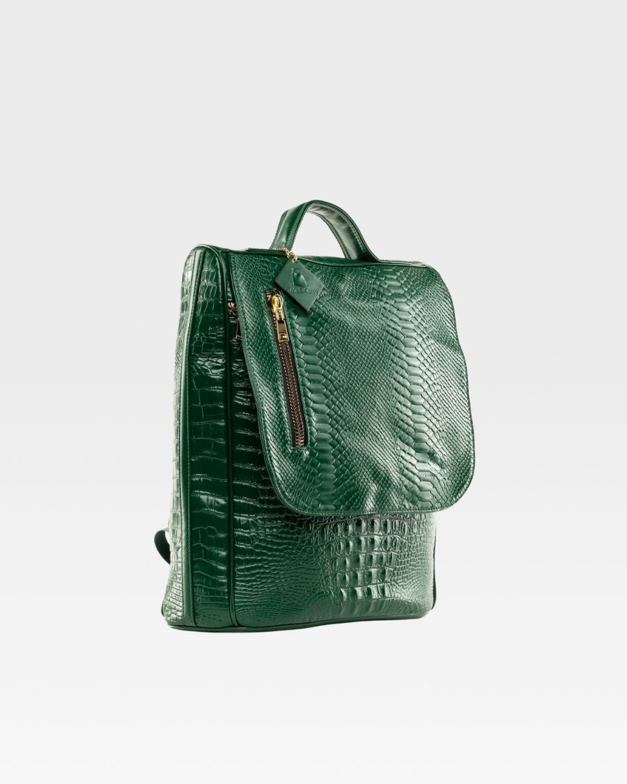 Apollo 2 Backpack in Emerald Green - Waterproof Laptop Backpack for Men & Women with USB Charging Port - Perfect for Travel, Work, School & Outdoor Adventures
