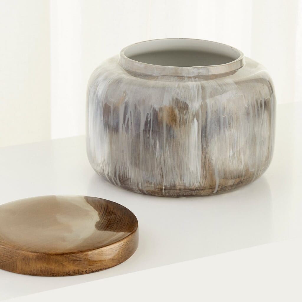 Cyan Design 10422 Spirit Drip Container - Medium Olive Glaze Ceramic Vase for Home Decor, Wedding Centerpiece & Tabletop Display