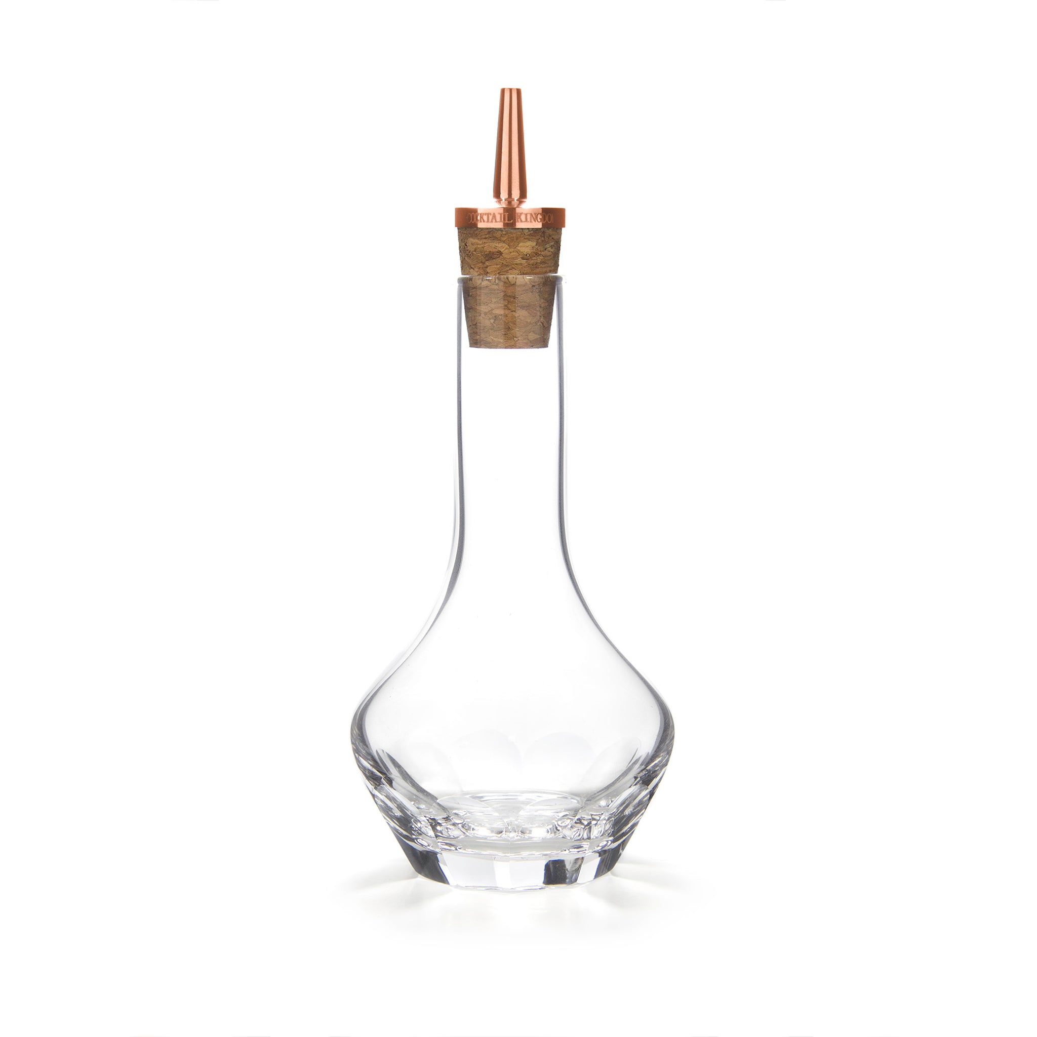 Vintage Copper Plated Dasher Top Beveled Bitters Bottle - 100ml (3.4oz) - Perfect for Cocktail Mixing, Home Bar Decor & Gift Giving
