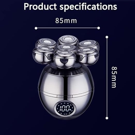 7D Electric Razor for Men - Waterproof Shaver with 7 Floating Heads, LCD Display & Multifunction Trimmer | Perfect for Travel, Gym & Daily Shaving