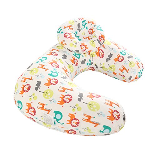 Baby Nursing Pillow - U-Shape Washable Support with Head Positioner for Breastfeeding & Infant Care