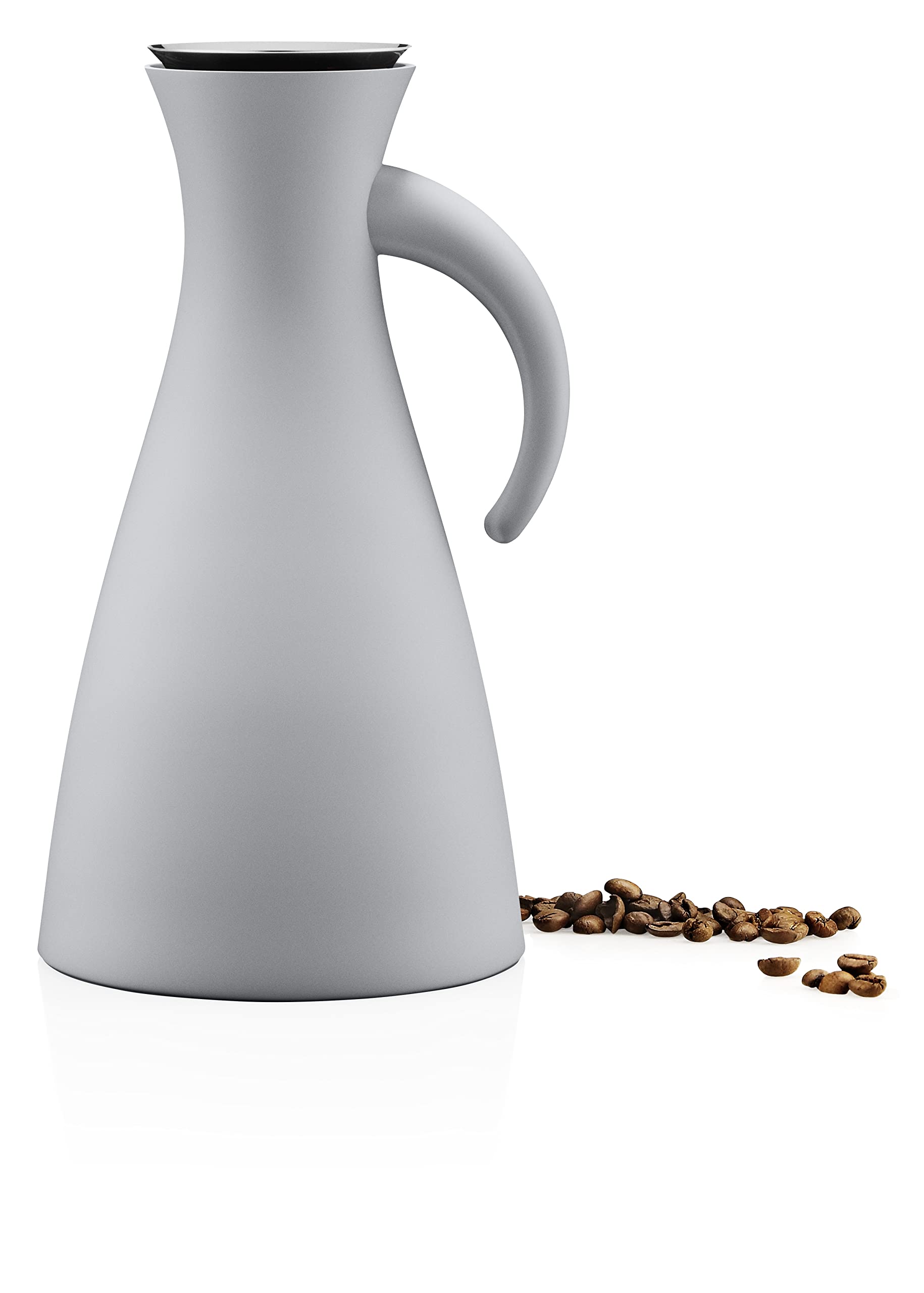 Eva Solo 502800 Stainless Steel Vacuum Insulated Jug - 1 Liter Capacity, Marble Grey, 15.5 x 15.5 x 29 cm - Perfect for Coffee, Tea & Hot Beverages at Home or Office
