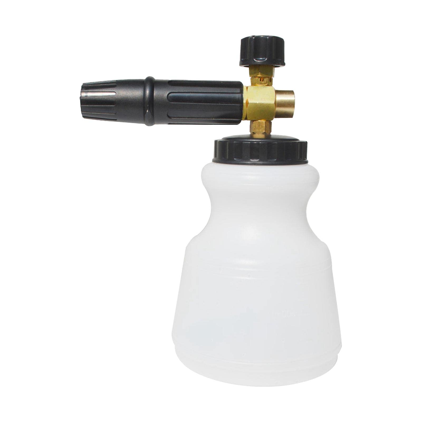 SM SunniMix 1 Wash Sprayer - Quick Release Adjustable Brass High Pressure Car Wash Foam Cannon with Detergent Nozzle - Perfect for Window Cleaning, Motorcycle Washing & Home Exterior Cleaning