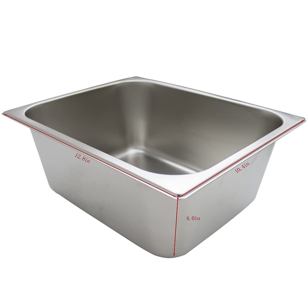 INTSUPERMAI Commercial 6-Pot Countertop Food Warmer | Bain Marie Buffet Heater for Soup, Stews & Catering | 110V Electric Steam Table for Restaurants, Cafeterias & Events