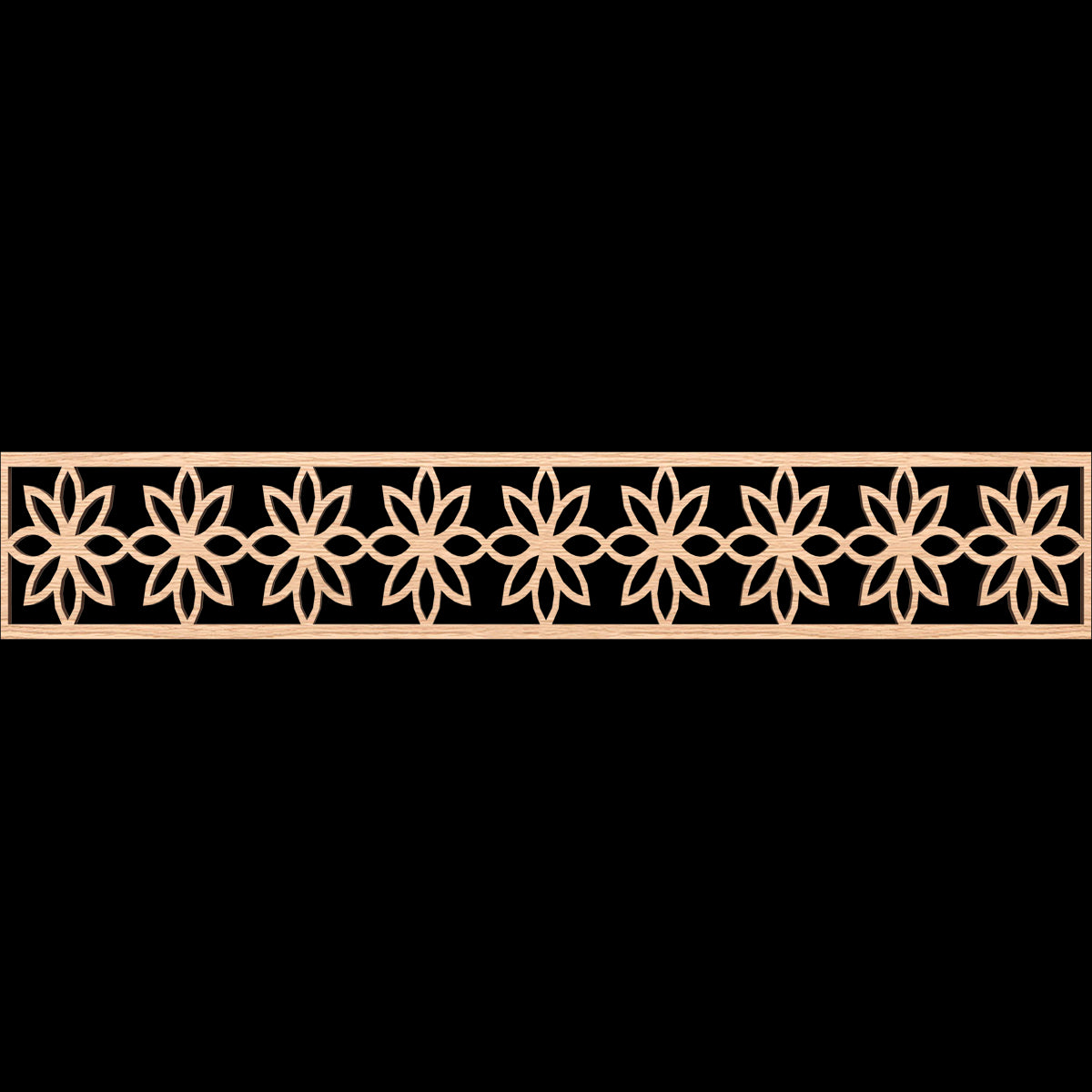 Daisy Fretwork Moulding - Decorative Wood Trim for Home Decor, DIY Crafts, and Furniture Accents | Perfect for Wall Paneling, Cabinet Doors, and Picture Frames