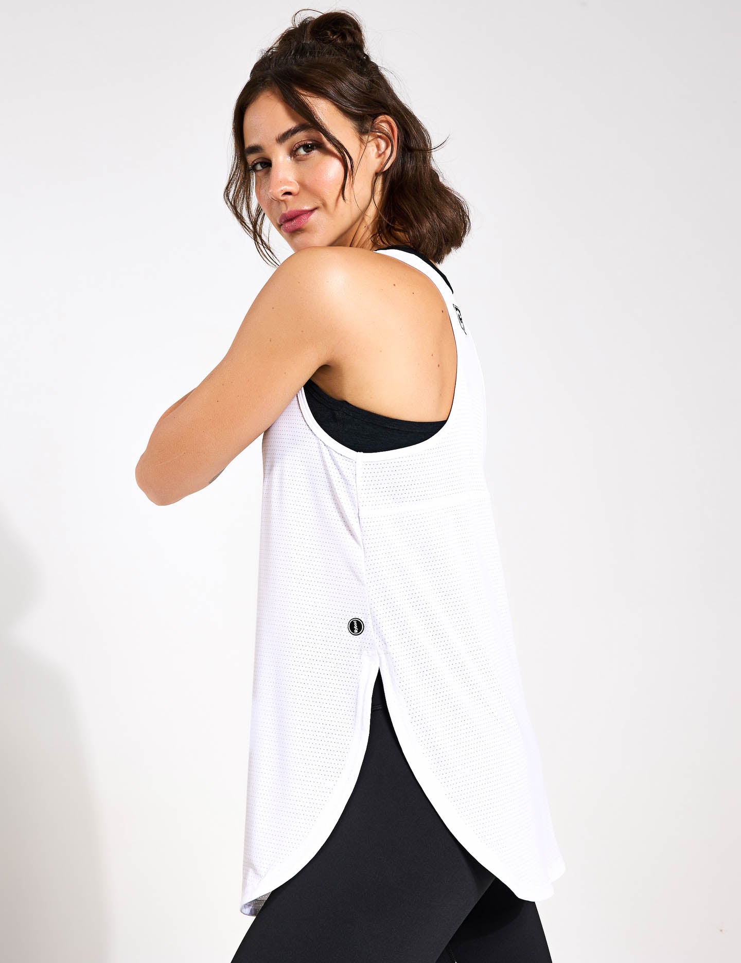 Zela Women's White Tank Top - Soft & Breathable Summer Casual Cami for Gym, Yoga, and Everyday Wear