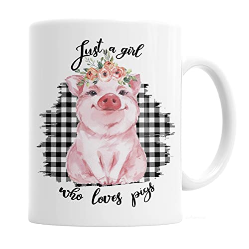 Adorable Pig Shaped Ceramic Coffee Mug - Cute Animal Themed Cup for Home & Office - Perfect for Coffee, Tea, Hot Drinks - Great Gift Idea for Kitchen Decor & Novelty Collectors