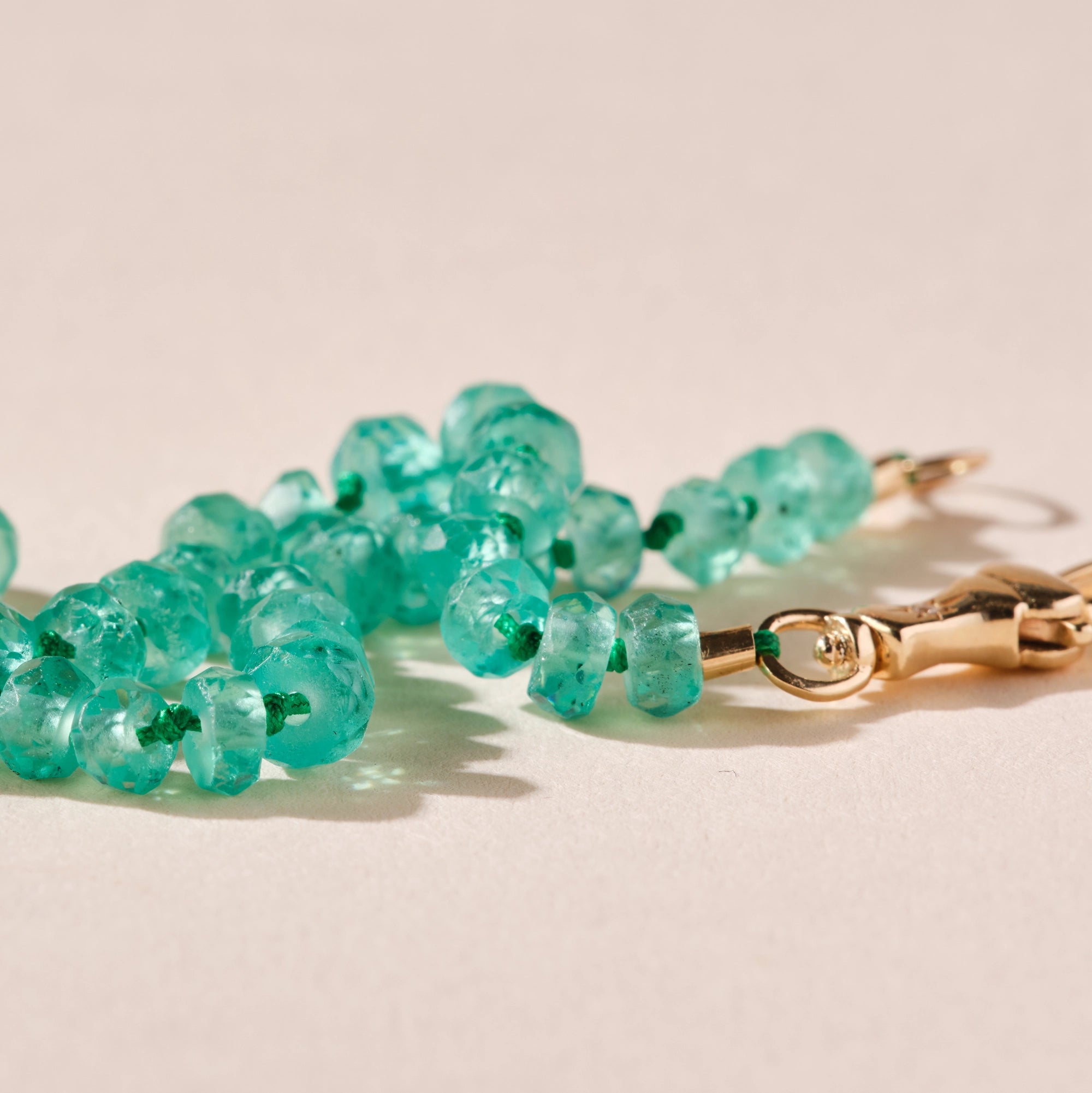 10K Yellow Gold Emerald Beaded Mood Bracelet with Natural Emerald & Brilliant Diamonds - Perfect for Gifts, Weddings & Everyday Elegance