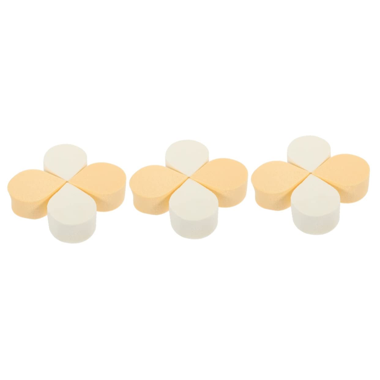 12 Pcs Heart & Triangle Makeup Sponge Set - Diamond Hydrophilic Polyurethane Beauty Blenders for Wet & Dry Application - Perfect for Foundation, Concealer, and Powder Application