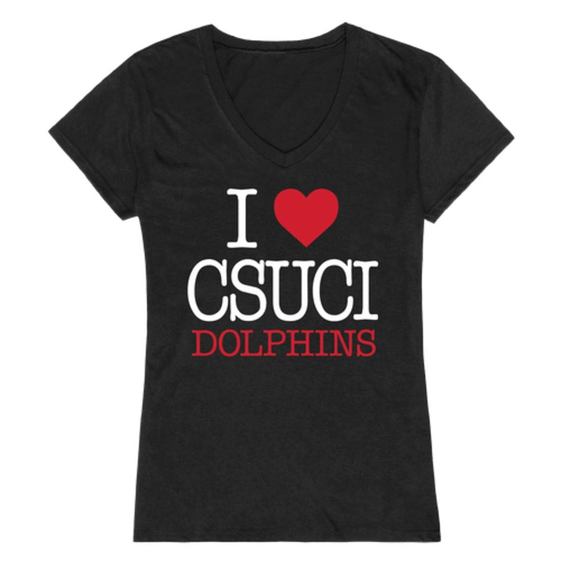 I Love CSUCI California State University Channel Islands The Dolphins Women's T-Shirt Black - Comfortable College Apparel for School Spirit & Casual Wear