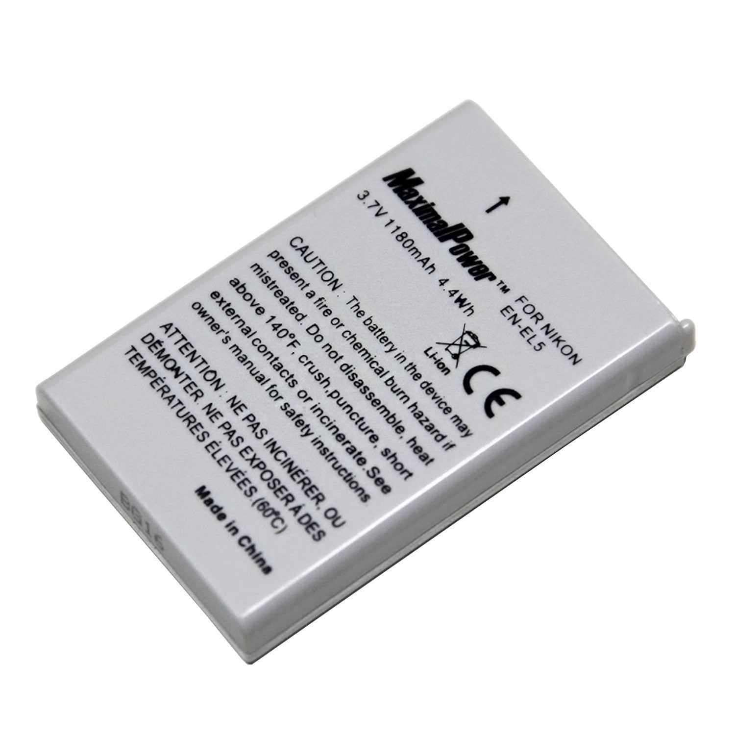 Original Nikon EN-EL5 Replacement Camera Battery - Compatible with Nikon Coolpix Cameras - Long Lasting Power for Travel, Photography, and Outdoor Adventures