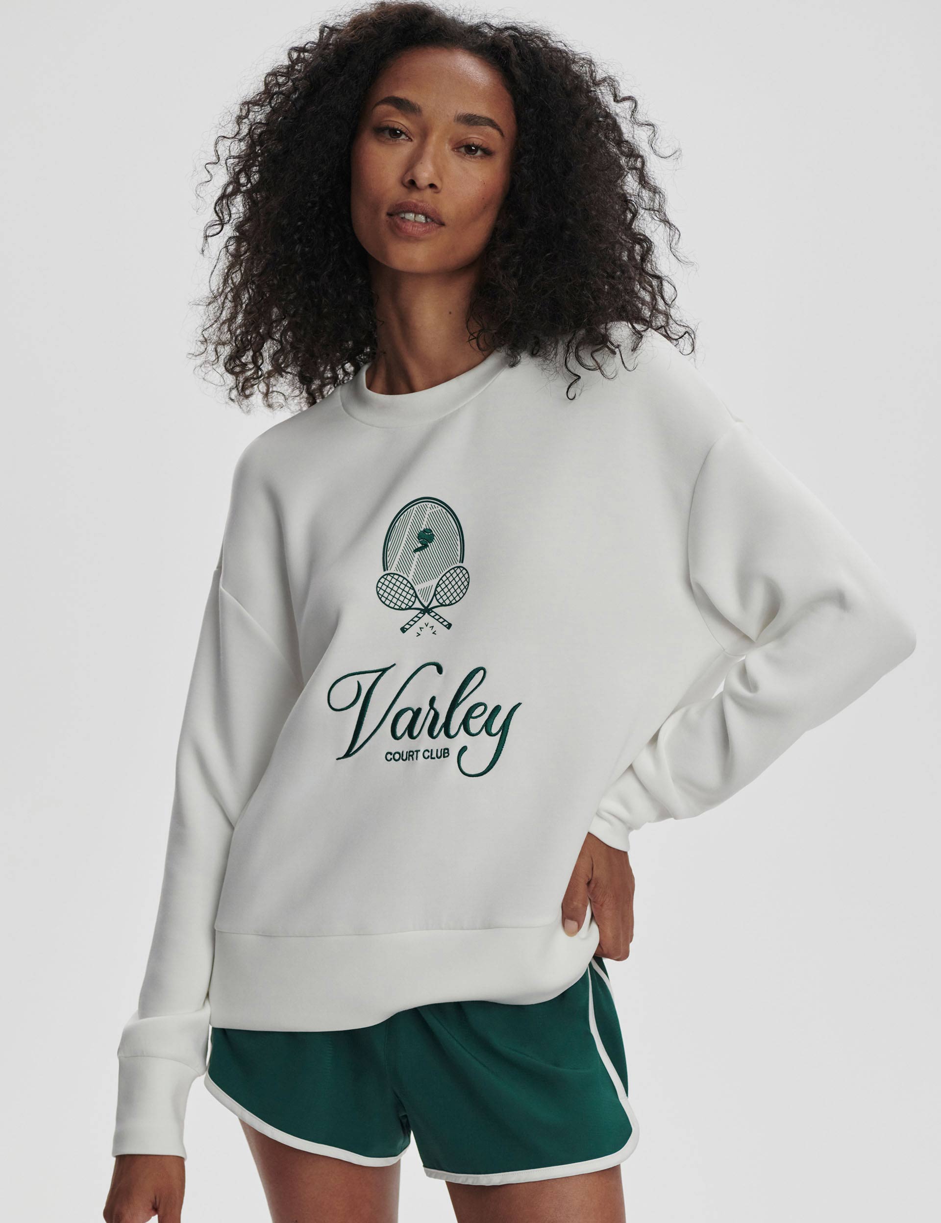 Rasco Namesake Sweater - White & Forest Green Pullover for Men & Women | Cozy Casual Wear for Fall & Winter, Outdoor Activities, and Loungewear