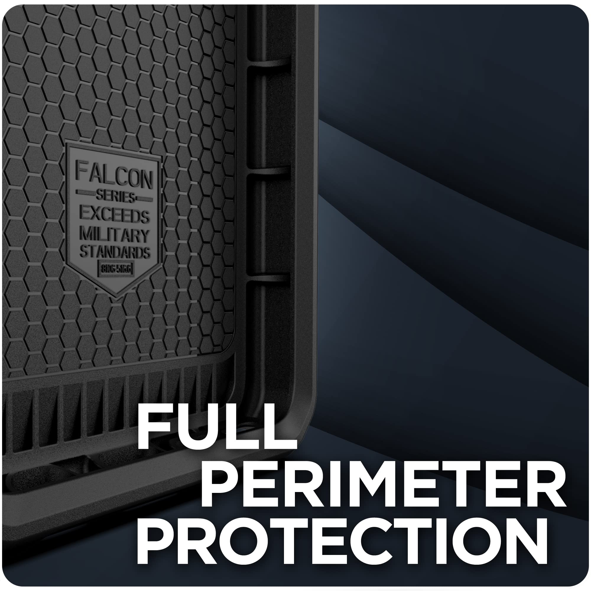 Falcon Samsung Galaxy S22 Case - Full Body Protection (Black) for Daily Use & Travel