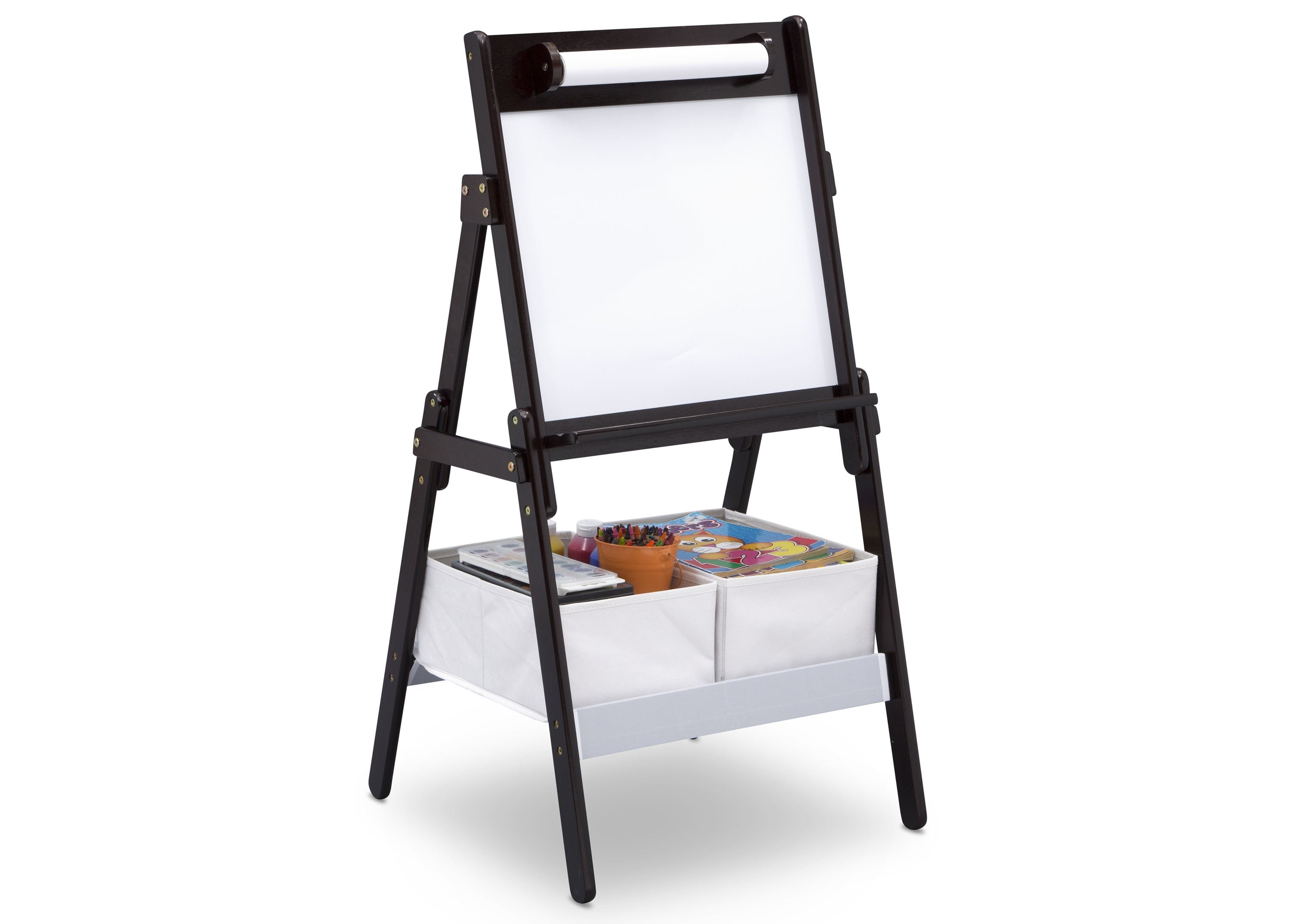 Classic Kids Whiteboard & Dry Erase Easel with Paper Roll & Storage - Perfect for Homeschooling, Classroom & Playroom Learning Activities