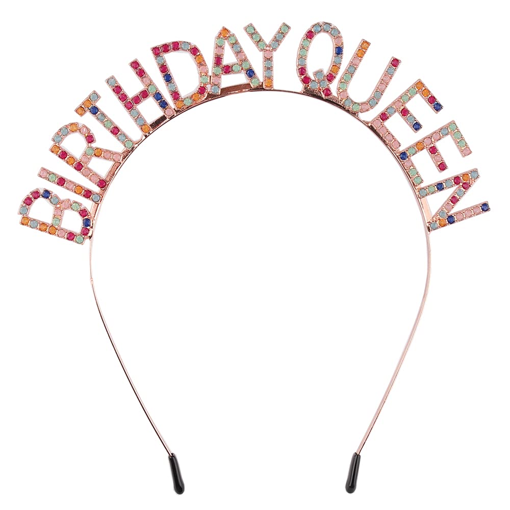 Elegant Silver Rhinestone Birthday Crown for Women & Girls - Queen Tiara Headband for Princess Party, Birthday Celebration & Special Occasions