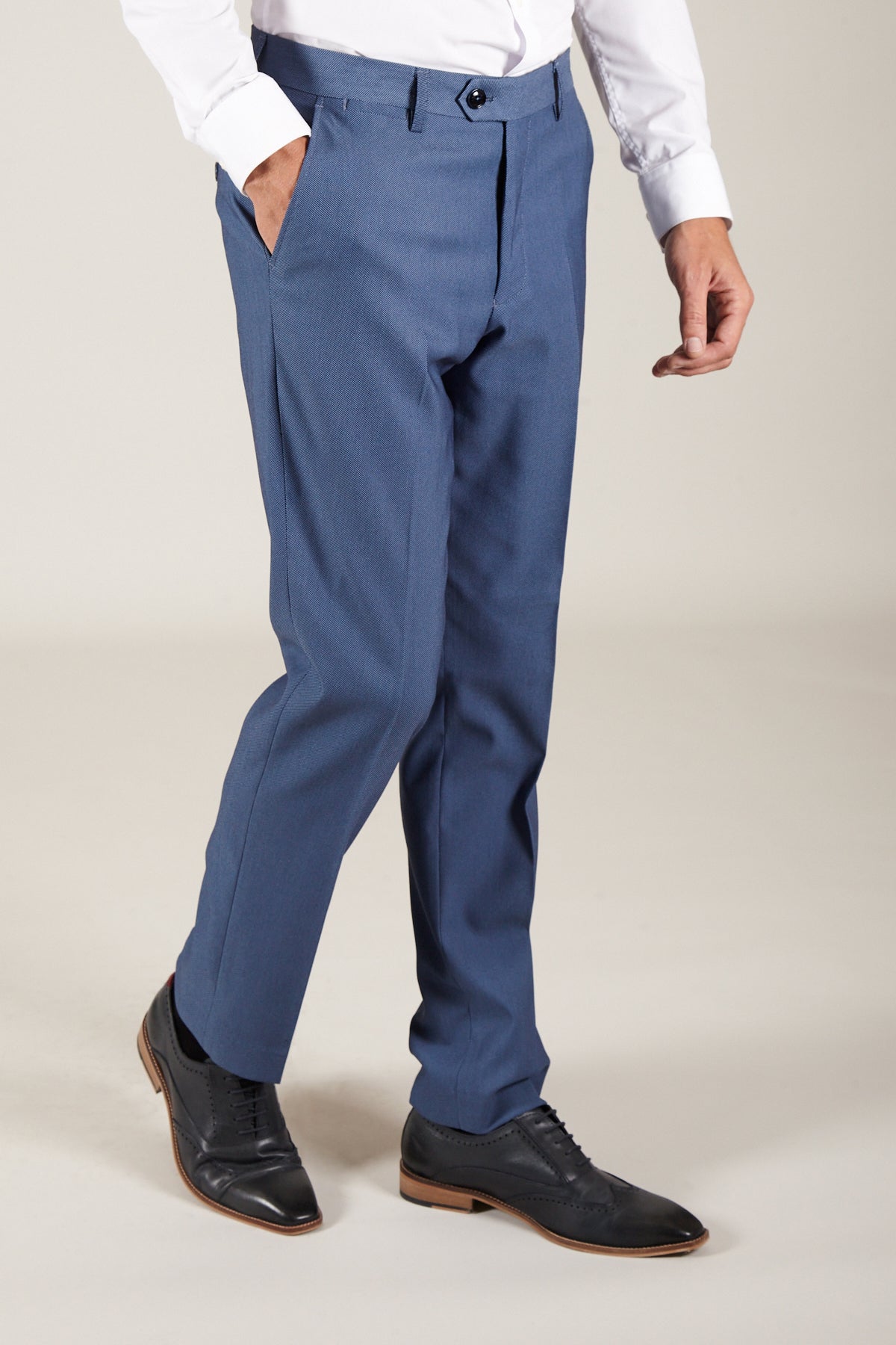 DANNY Sky Tailored Trousers for Men - Slim Fit Dress Pants for Business & Office Wear - Perfect for Work, Formal Events & Professional Occasions