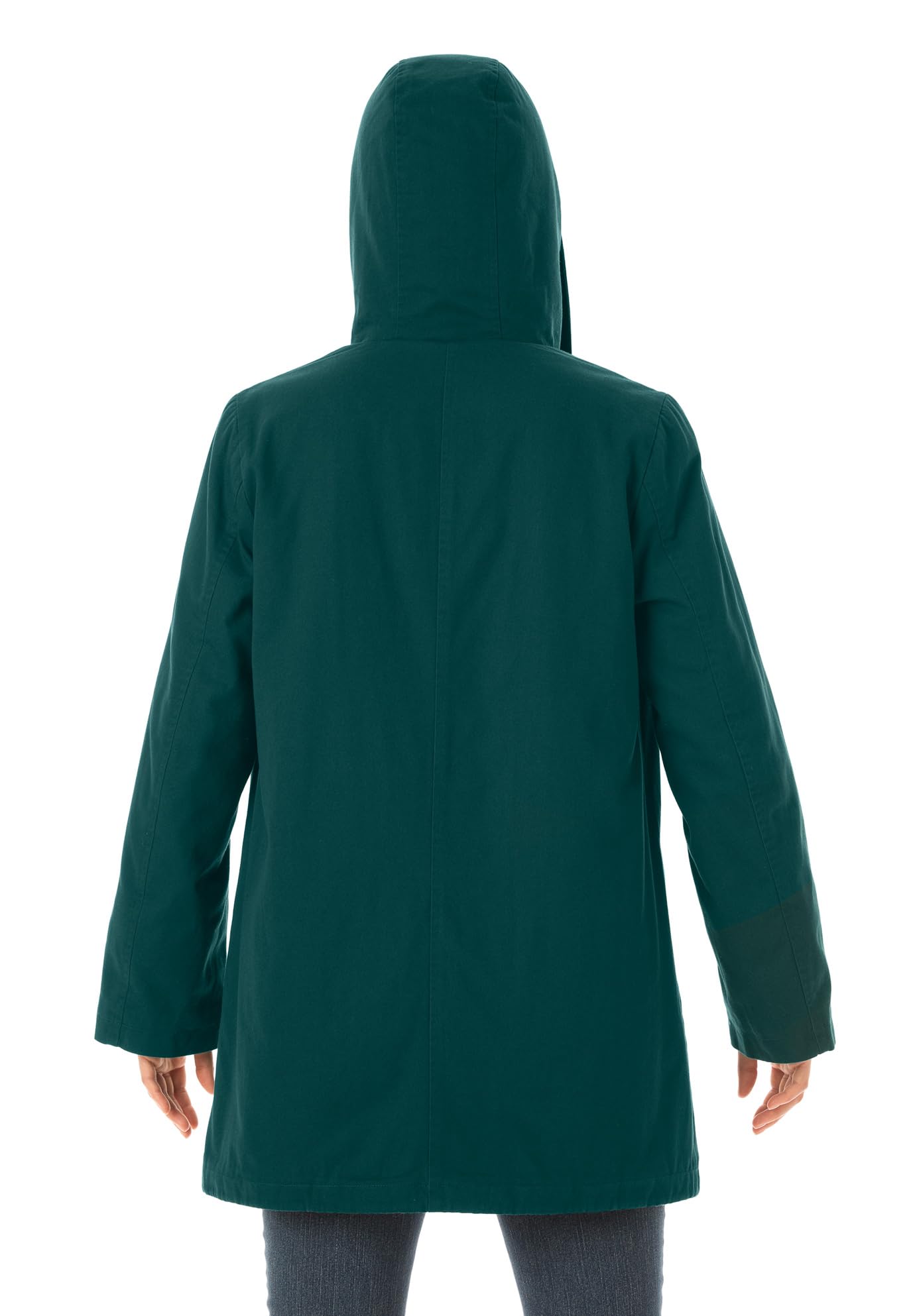 Women's Plus Size Sherpa-Lined Hooded Parka Jacket - Warm Winter Coat for Cold Weather, Outdoor Activities & Casual Wear
