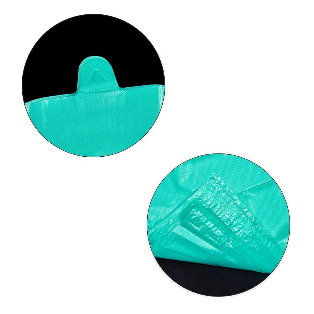 100-Pack Lake Blue Plastic Grocery Bags with Handles - 12x20 Inch T-Shirt Bags for Shopping, Retail & Restaurant Use | Bulk Plastic Bags for Business (Bolsa de Plástico para Negocio) - Perfect for Supermarkets, Takeout & Retail Packaging