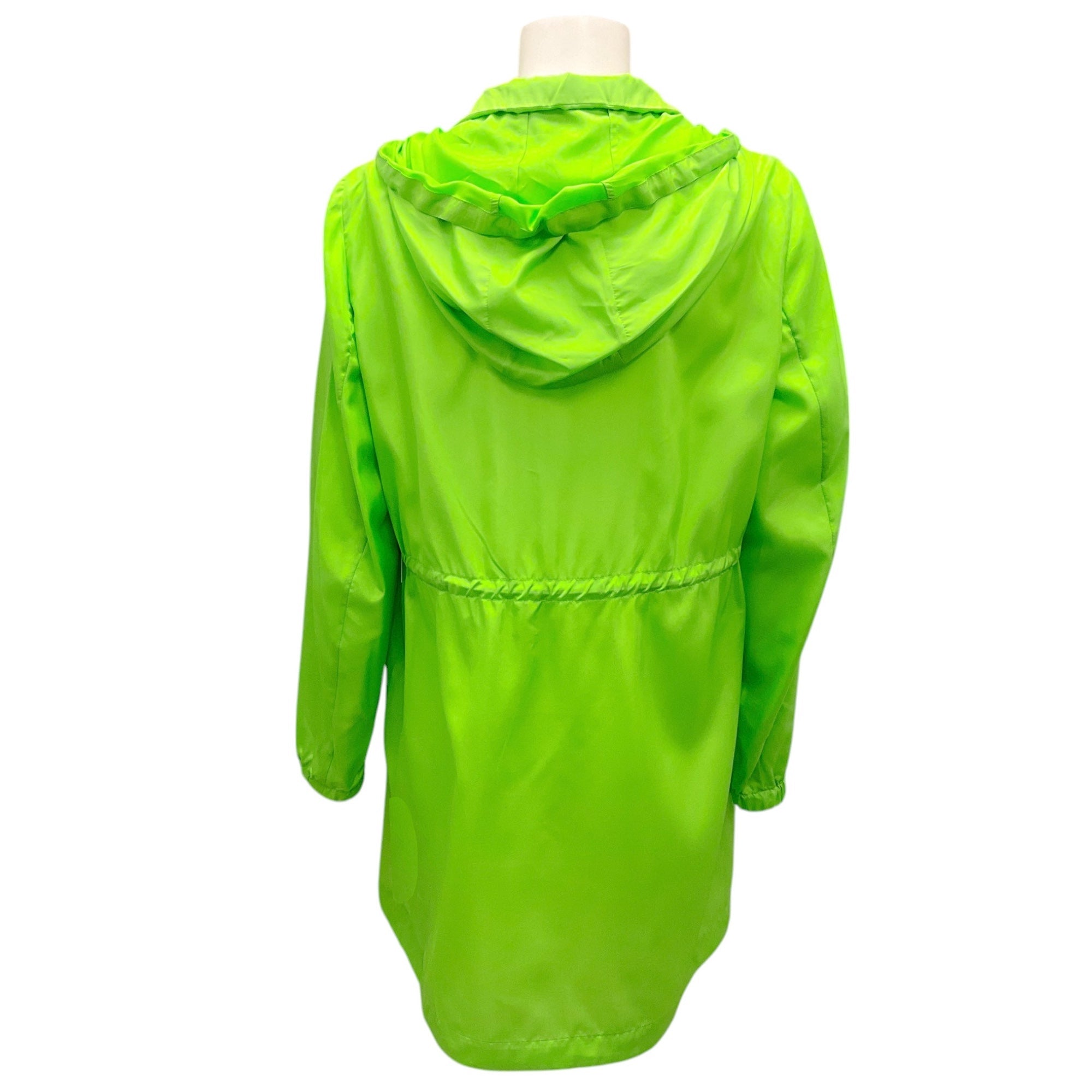 Akris Lime Green Zip Front Silk Jacket for Women | Luxury Fashion Outerwear | Perfect for Office, Evening Events & Special Occasions