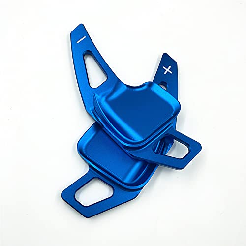 BMW X1 X3 X4 X5 X6 2 3 4 5 7 Series Steering Wheel Shift Paddles - Aluminum Alloy Gear Shifters (Blue) - Perfect for Racing & Performance Driving