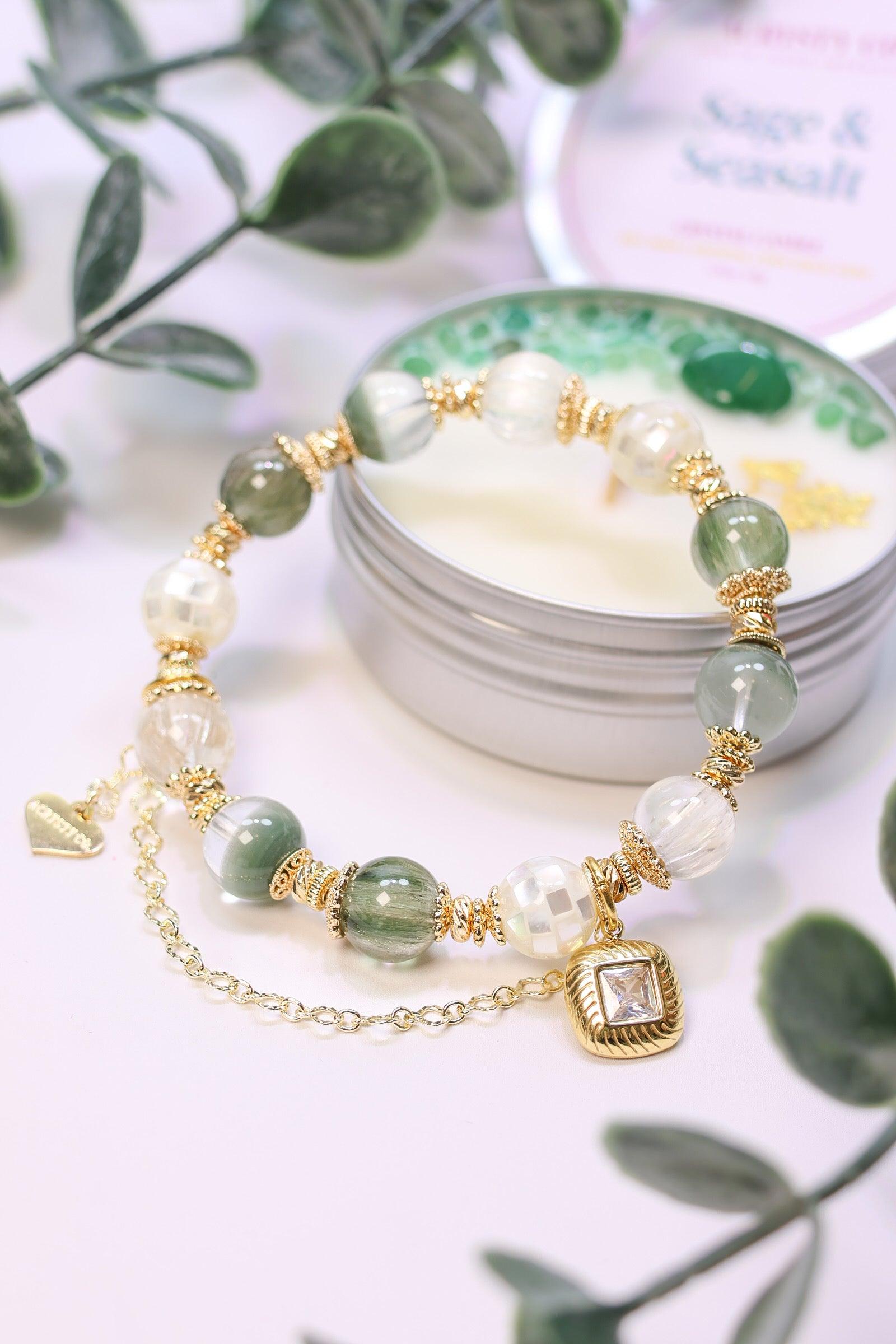 Intention Opulence Bracelet – Elegant Handmade Beaded Bracelet for Women | Perfect for Meditation, Yoga & Spiritual Healing | Boho Chic Jewelry Gift