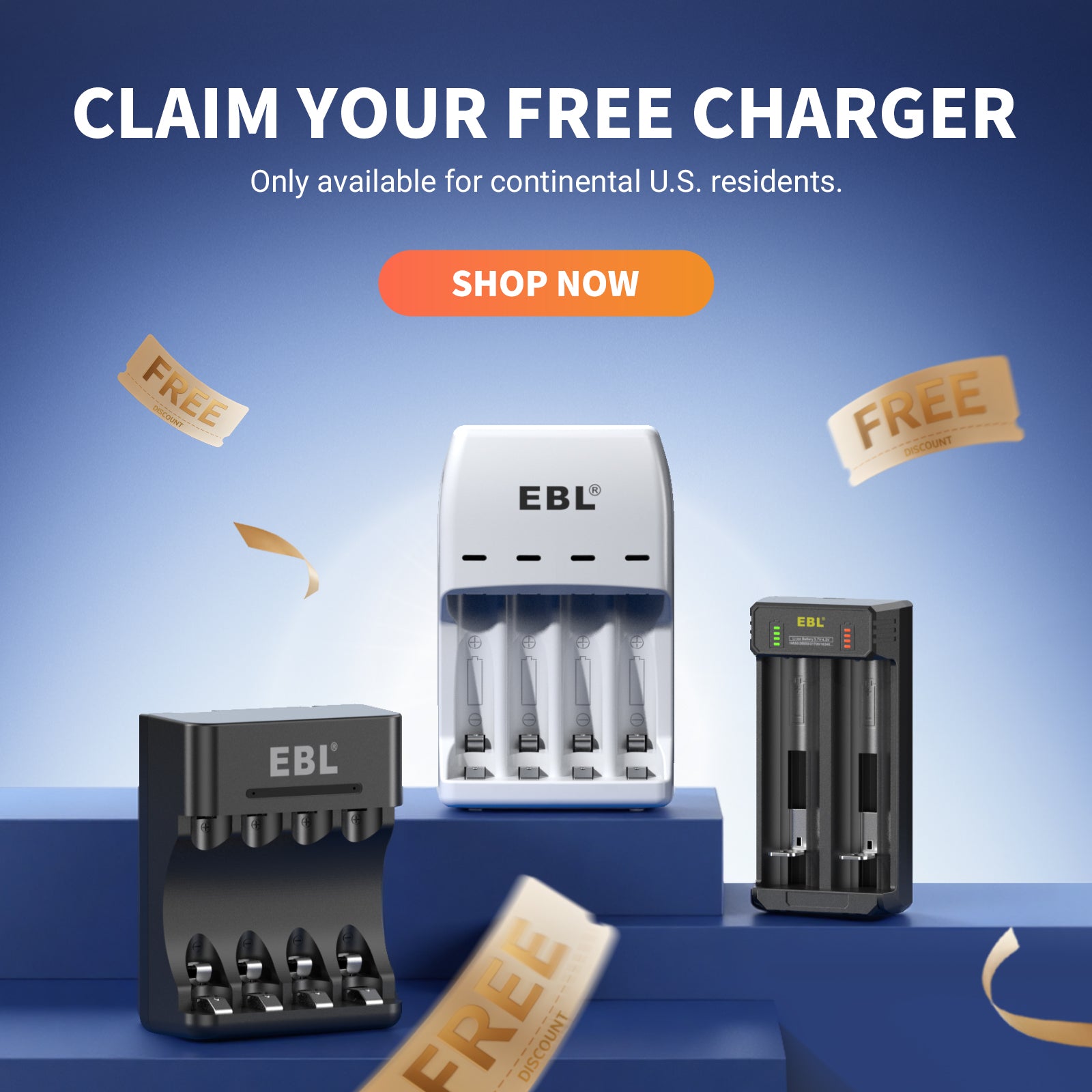 EBL NiMH & Lithium Rechargeable Battery Charger - Fast Charging for AA AAA Batteries | Perfect for Cameras, Toys, Flashlights & Electronics