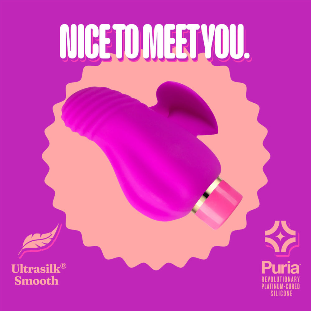 Aria Erotic AF Ergonomic Heart Finger Vibrator - Waterproof & Rechargeable for Sensual Pleasure - Perfect for Couples, Solo Play & Travel