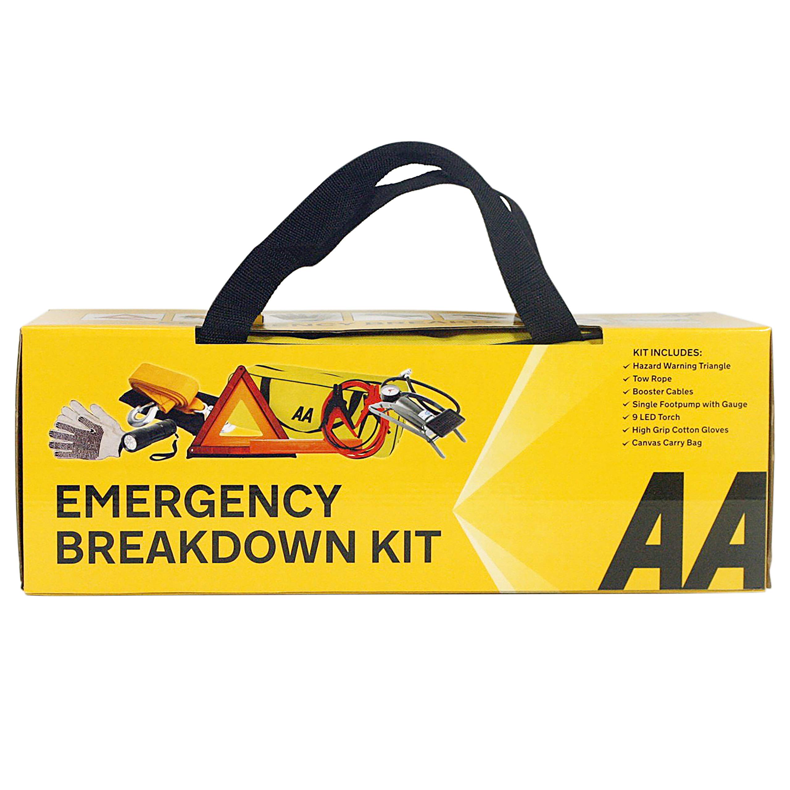 Car Emergency Breakdown Kit - Essential Roadside Assistance Tools for Safety & Convenience | Perfect for Road Trips, Long Drives & Vehicle Emergencies