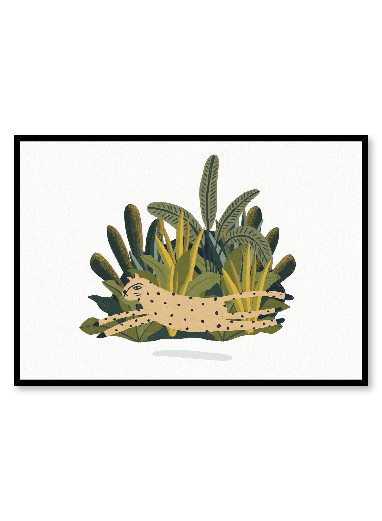 Cheetah Zoomies Poster - High-Quality Wildlife Art Print for Home & Office Decor | Perfect for Animal Lovers & Safari Theme Rooms