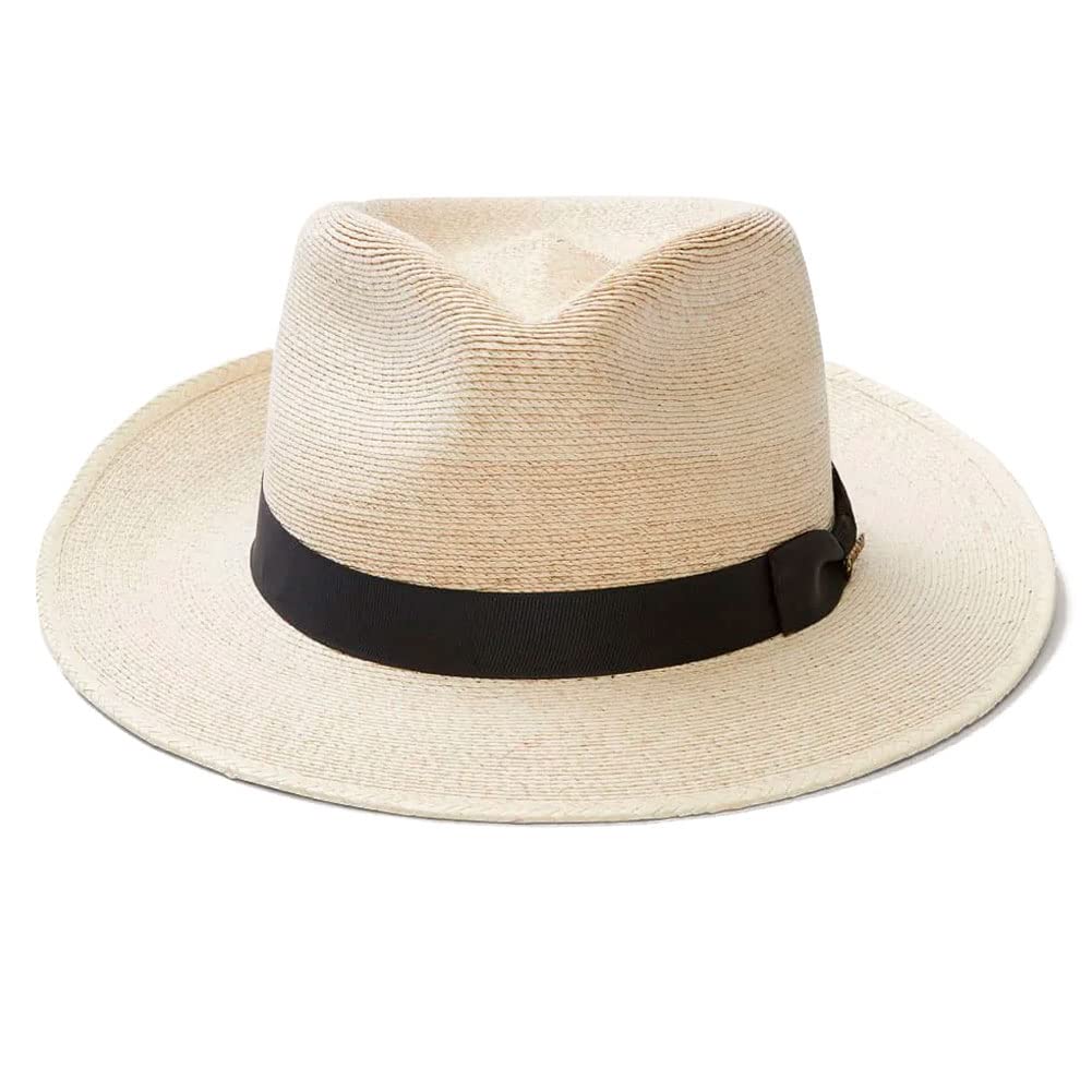 Stetson Trailhead Palm Straw Outback Hat for Men - Western Cowboy Sun Hat with UPF 50+ Sun Protection - Perfect for Hiking, Camping, and Outdoor Adventures